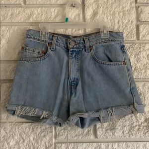 Levi cutoff shorts
